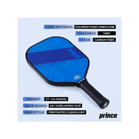 TỰU TRƯỜNG & BỘ ĐÔI VỢT PICKLEBALL SỢI CARBON TỪ PRINCE