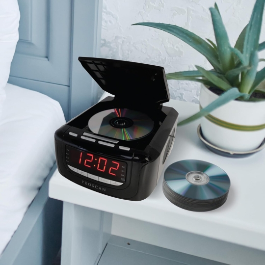 TỰU TRƯỜNG & ĐỒNG HỒ BÁO THỨC KIÊM ĐÀI RADIO VÀ ĐẦU ĐỌC ĐĨA CD