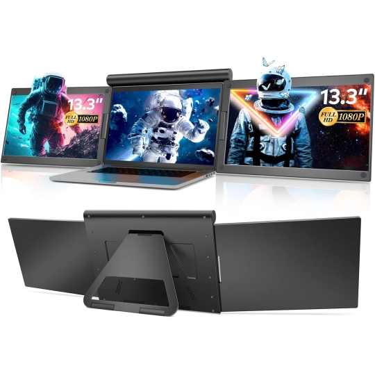 Màn hình kép 13,3" Full HD mở rộng cho Laptop