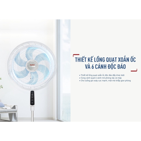 Giảm Giá Sốc! Quạt Đứng Tefal Turbo Silence VH679990 - Điều Khiển Từ Xa, Mát Lạnh Ngay Tại Sale1Ngay.com