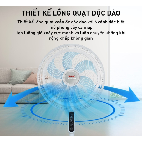 Giảm Giá Sốc! Quạt Đứng Tefal Turbo Silence VH679990 - Điều Khiển Từ Xa, Mát Lạnh Ngay Tại Sale1Ngay.com