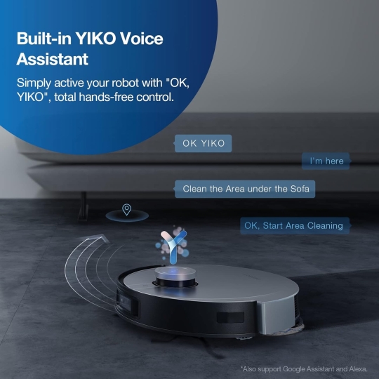 ECOVACS DEEBOT X1 TURBO - Robot hút bụi, lau nhà và tự giặt, sấy giẻ lau