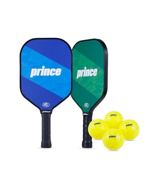 TỰU TRƯỜNG & BỘ ĐÔI VỢT PICKLEBALL SỢI CARBON TỪ PRINCE